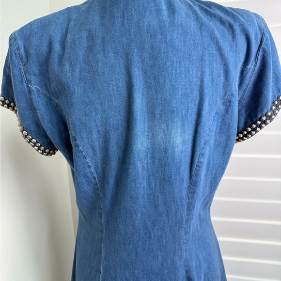 DOUBLE D RANCH VTG Denim Maci Button-Down Dress size S - Picture 10 of 16
